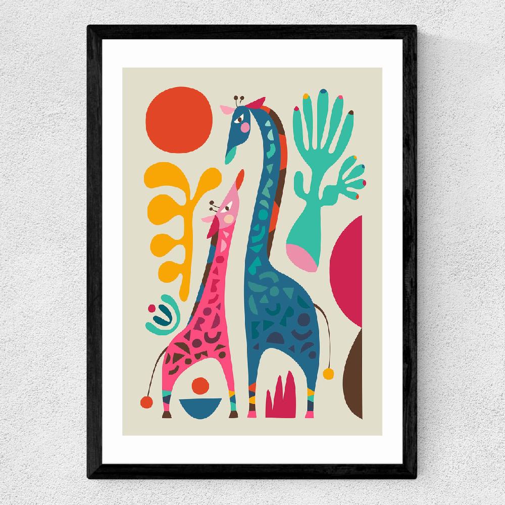 East End Prints Giraffes By Rachel Lee