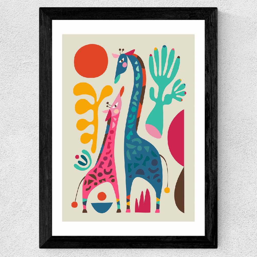 East End Prints Giraffes By Rachel Lee