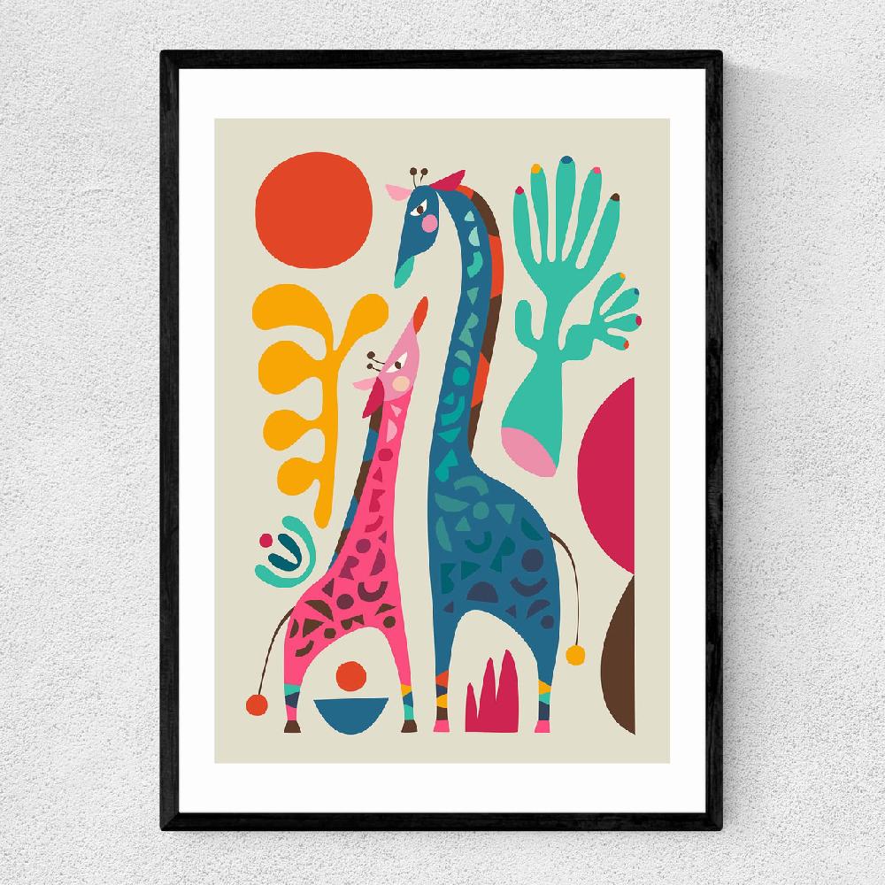 east end prints Giraffes by Rachel Lee