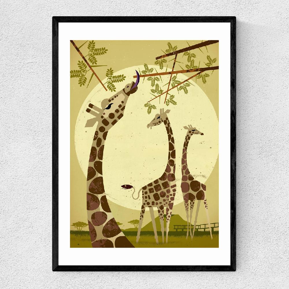 east end prints Giraffes