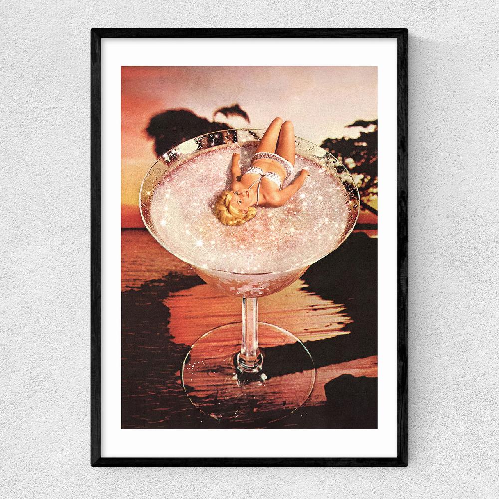 east end prints Glitter Pink Margarita