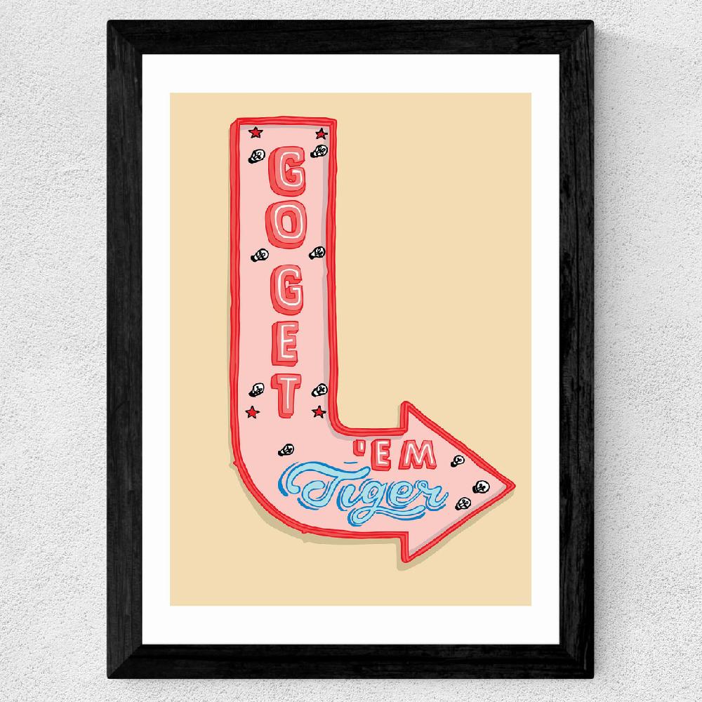East End Prints Go Get'em Tiger