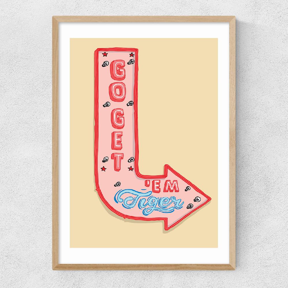 East End Prints Go Get'em Tiger