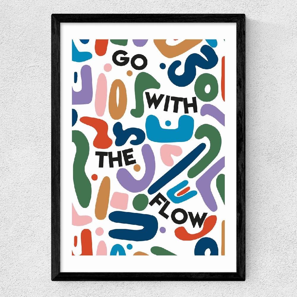 East End Prints Go With The Flow By Fan Club