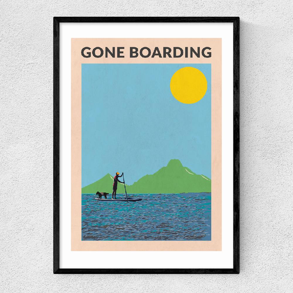 east end prints Gone Boarding