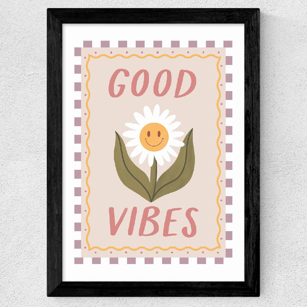 East End Prints Good Vibes Daisy