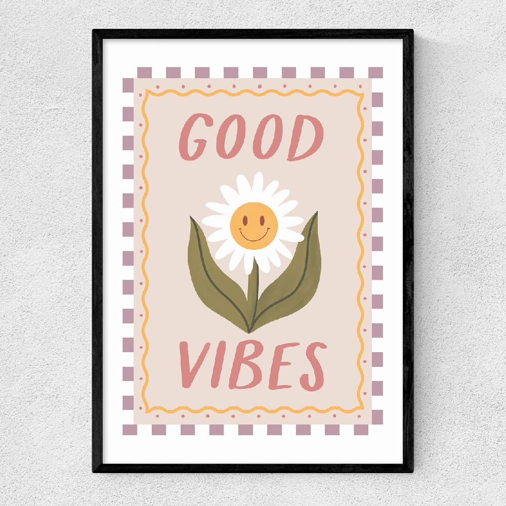 east end prints Good Vibes Daisy