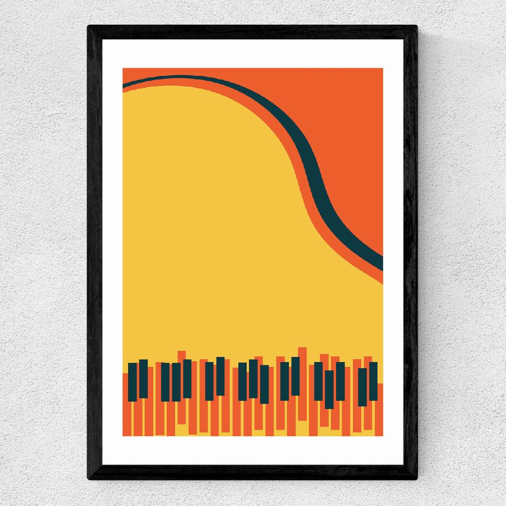 East End Prints Grand Piano