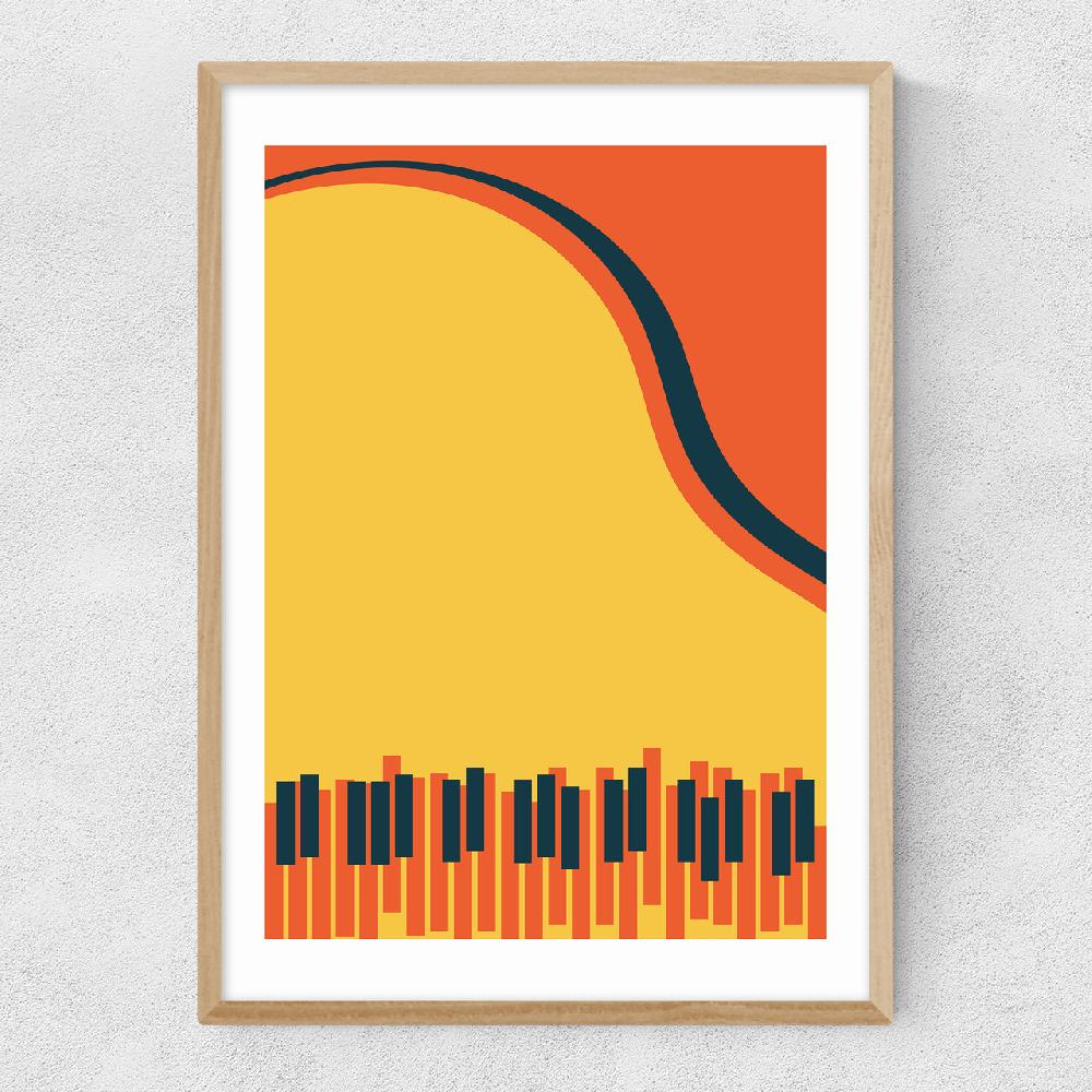 East End Prints Grand Piano