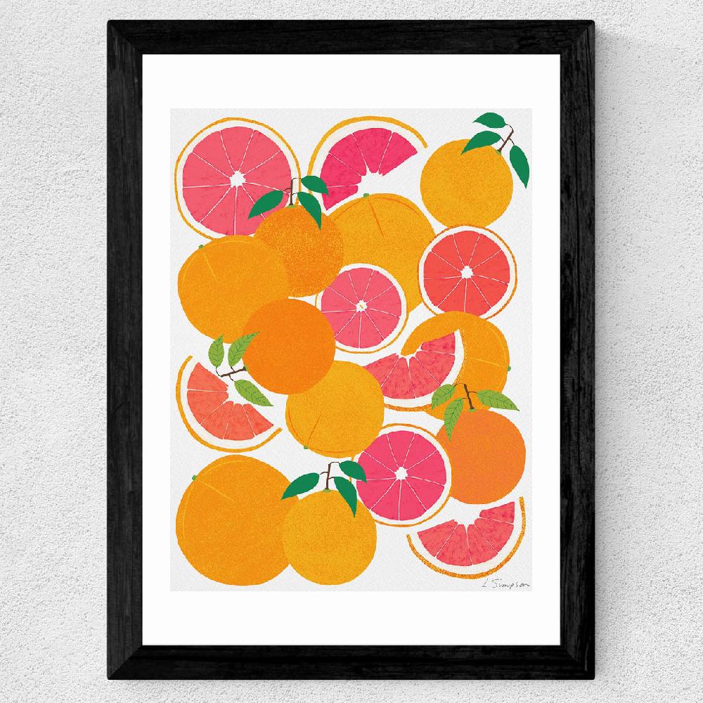 East End Prints Grapefruit Harvest