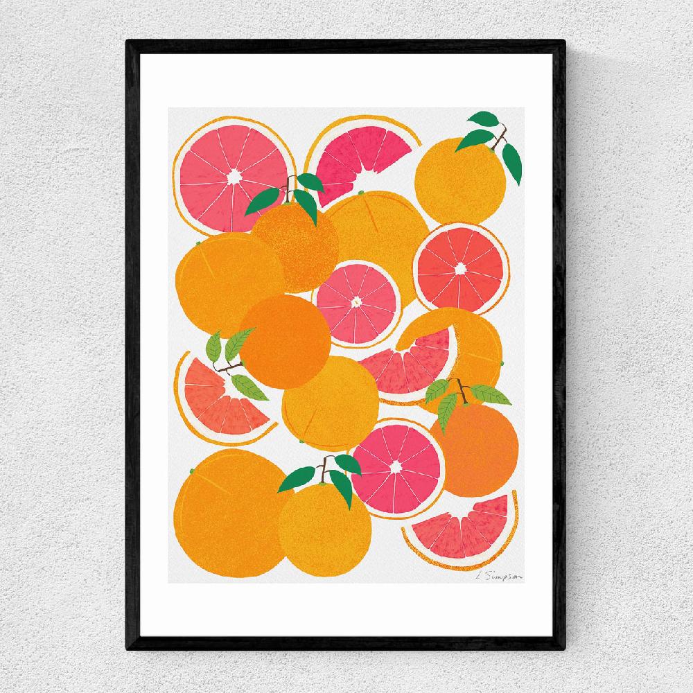 east end prints Grapefruit Harvest