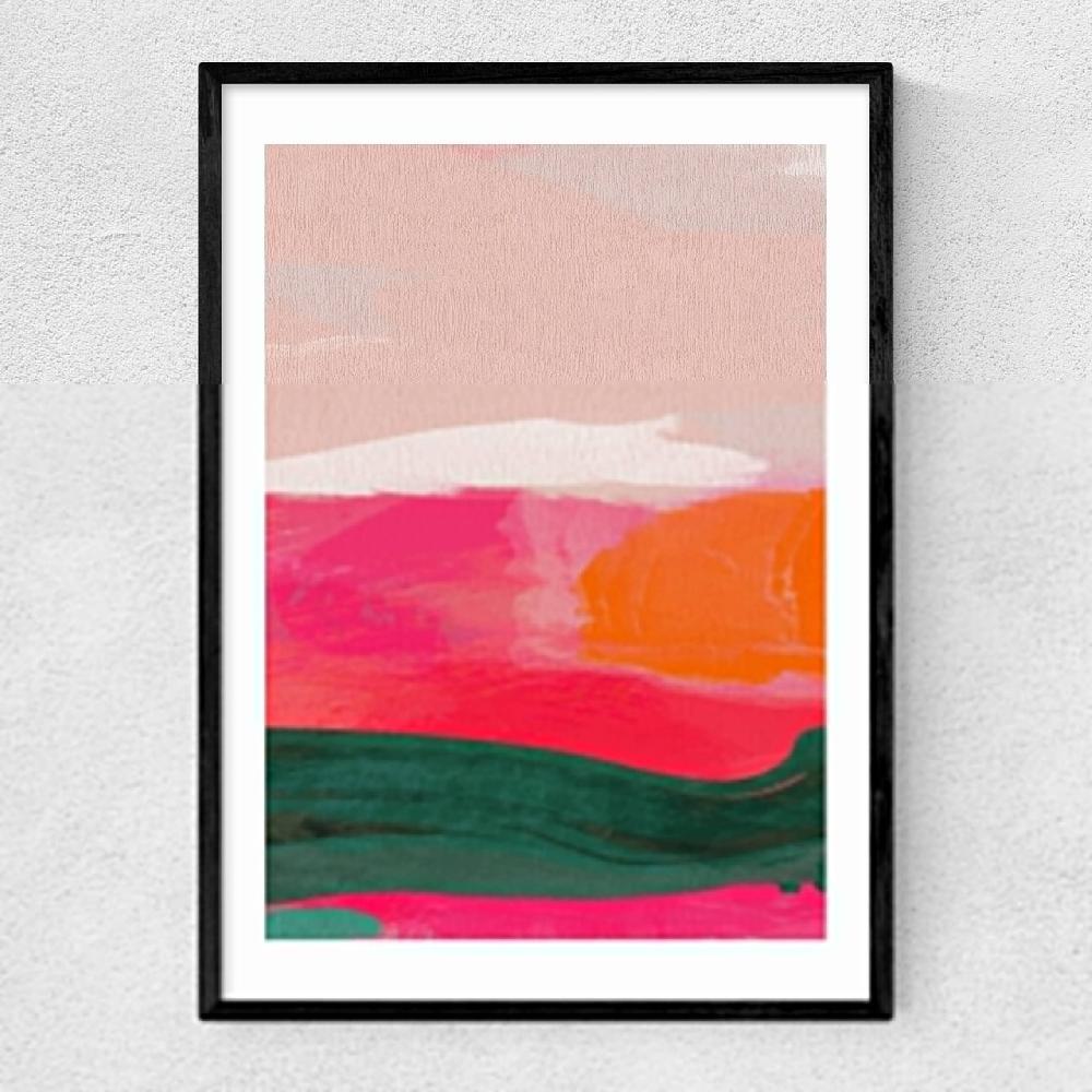 east end prints Green and Pink Abstract III