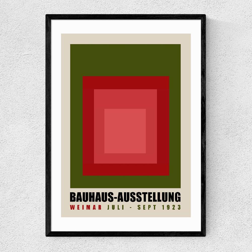 east end prints Green And Red Bauhaus