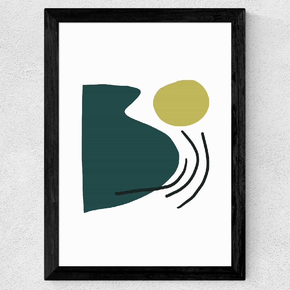 East End Prints Green By Dan Hobday