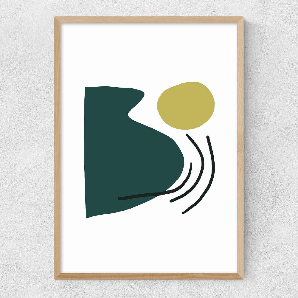 East End Prints Green By Dan Hobday