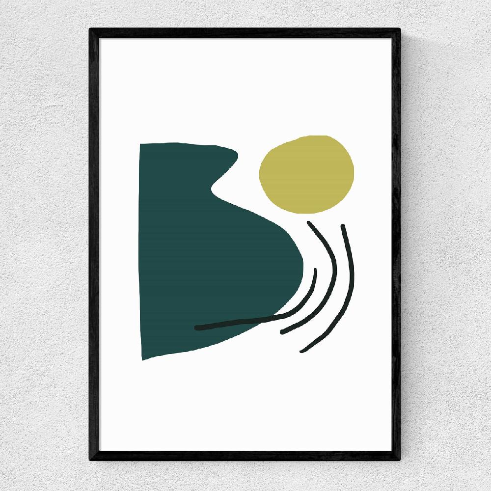 East End Prints Green By Dan Hobday