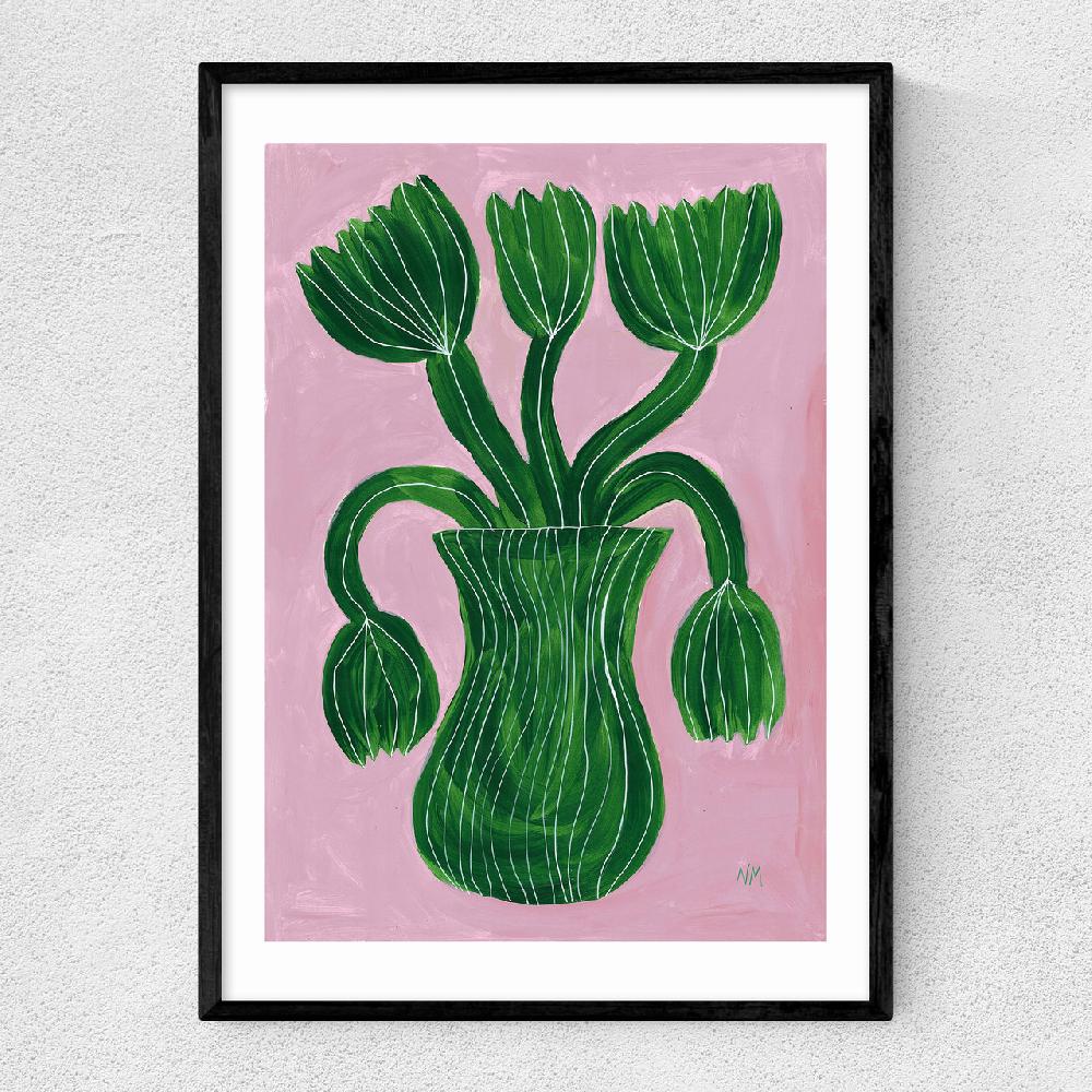 east end prints Green Flower Pot