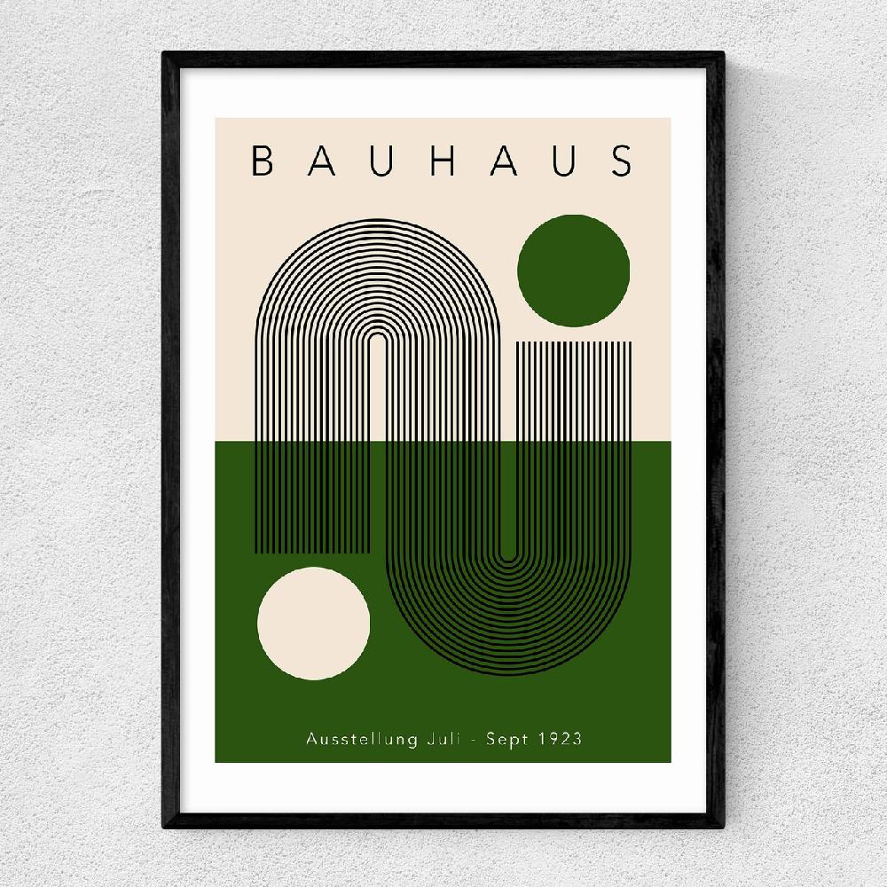 east end prints Green Geometric Bauhaus
