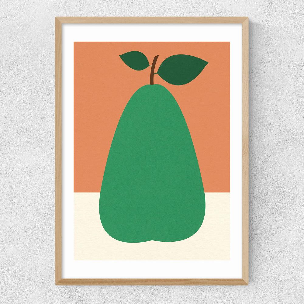 East End Prints Green Pear