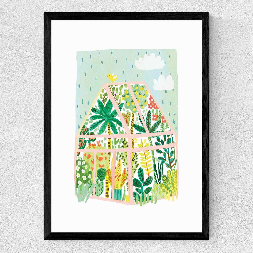 East End Prints Greenhouse By Darcie Olley
