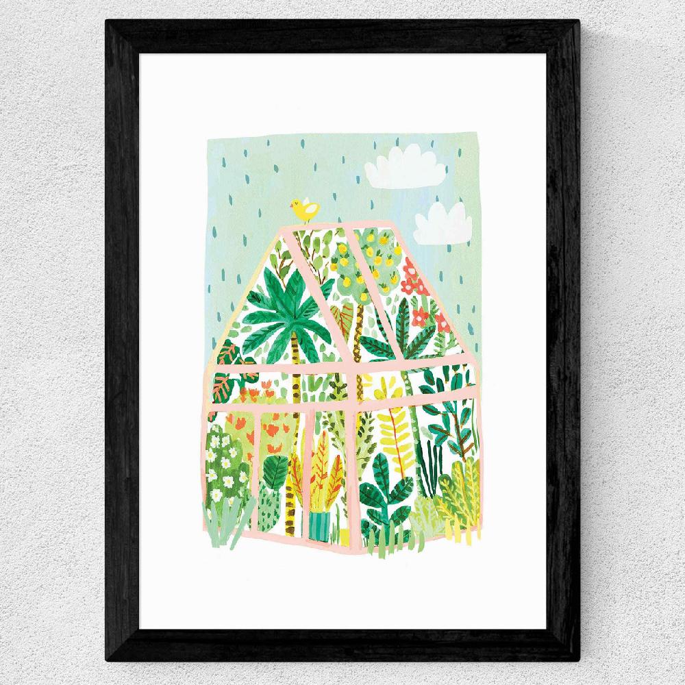 East End Prints Greenhouse By Darcie Olley