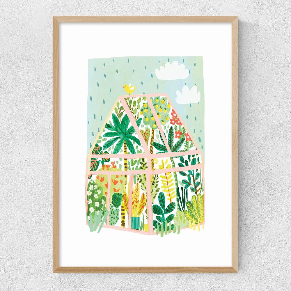 East End Prints Greenhouse By Darcie Olley