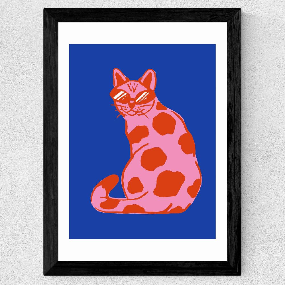 East End Prints Groovy Cat