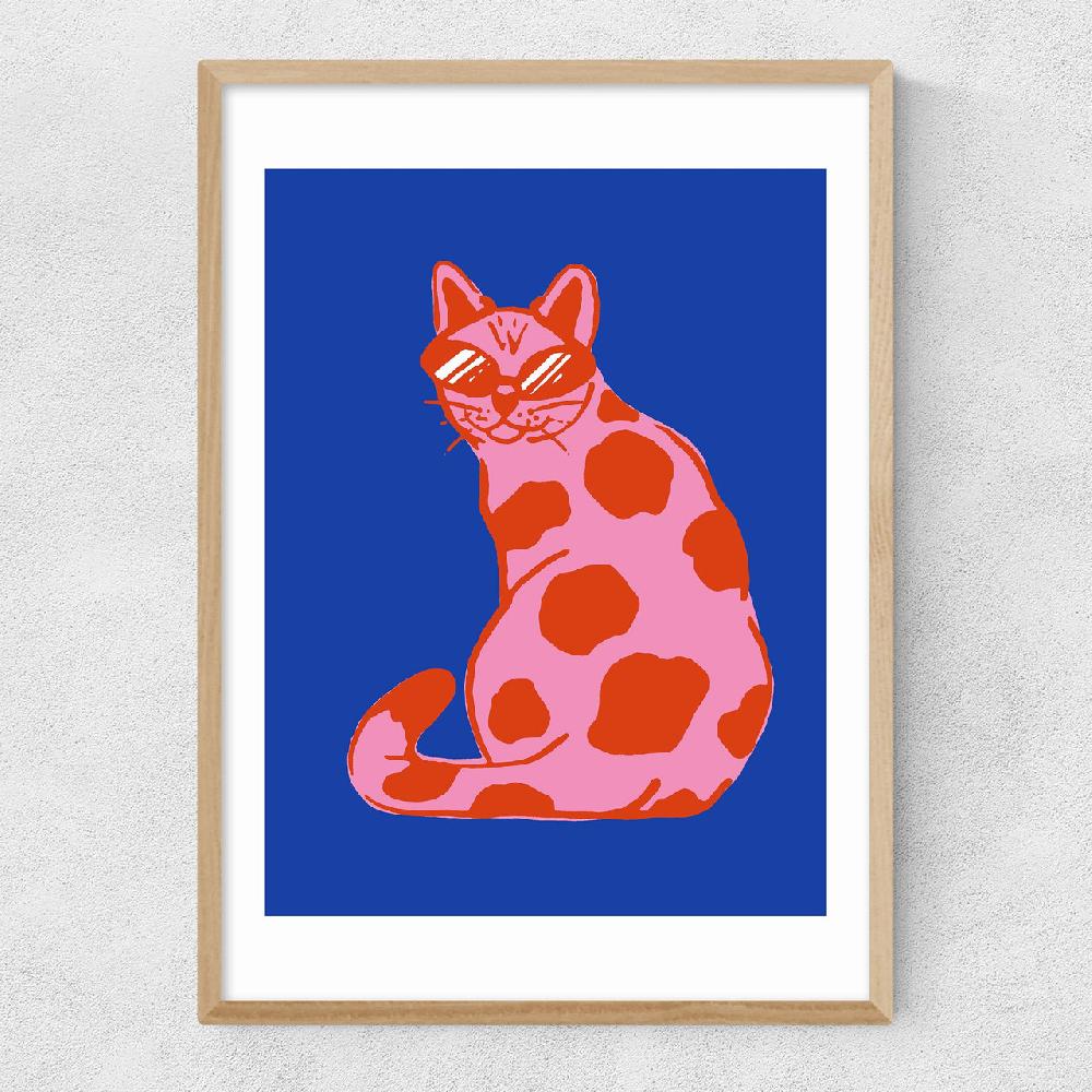 East End Prints Groovy Cat