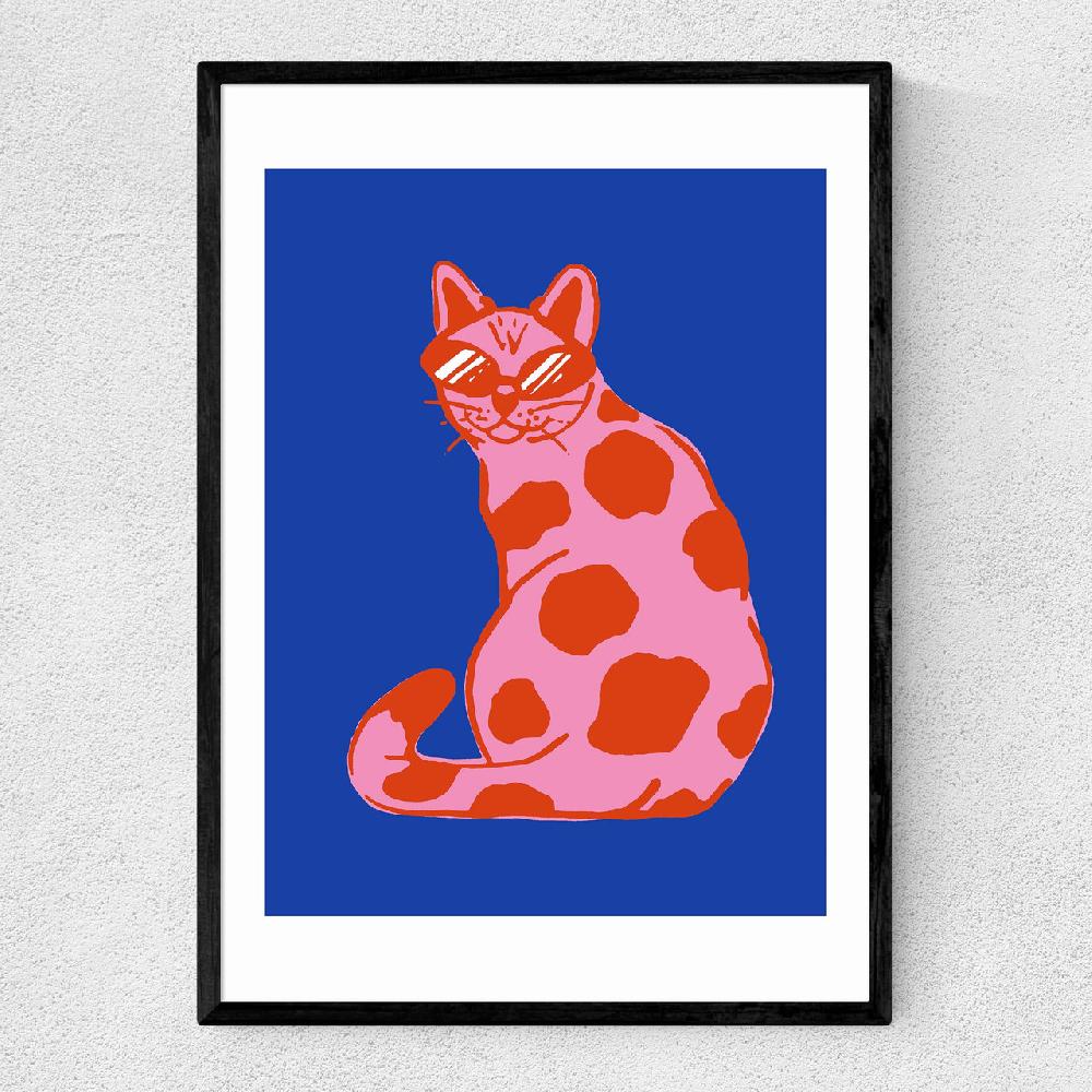 east end prints Groovy Cat