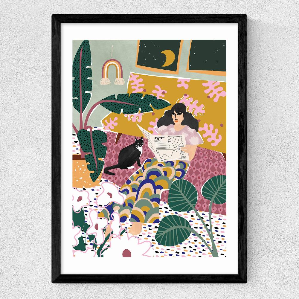 East End Prints Groovy Girl