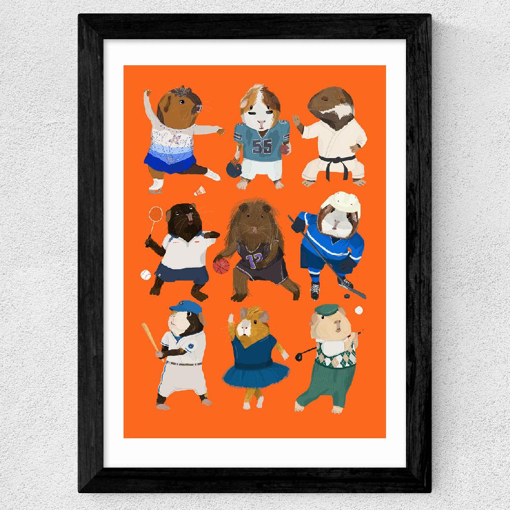 East End Prints Guinea Pig Sporty