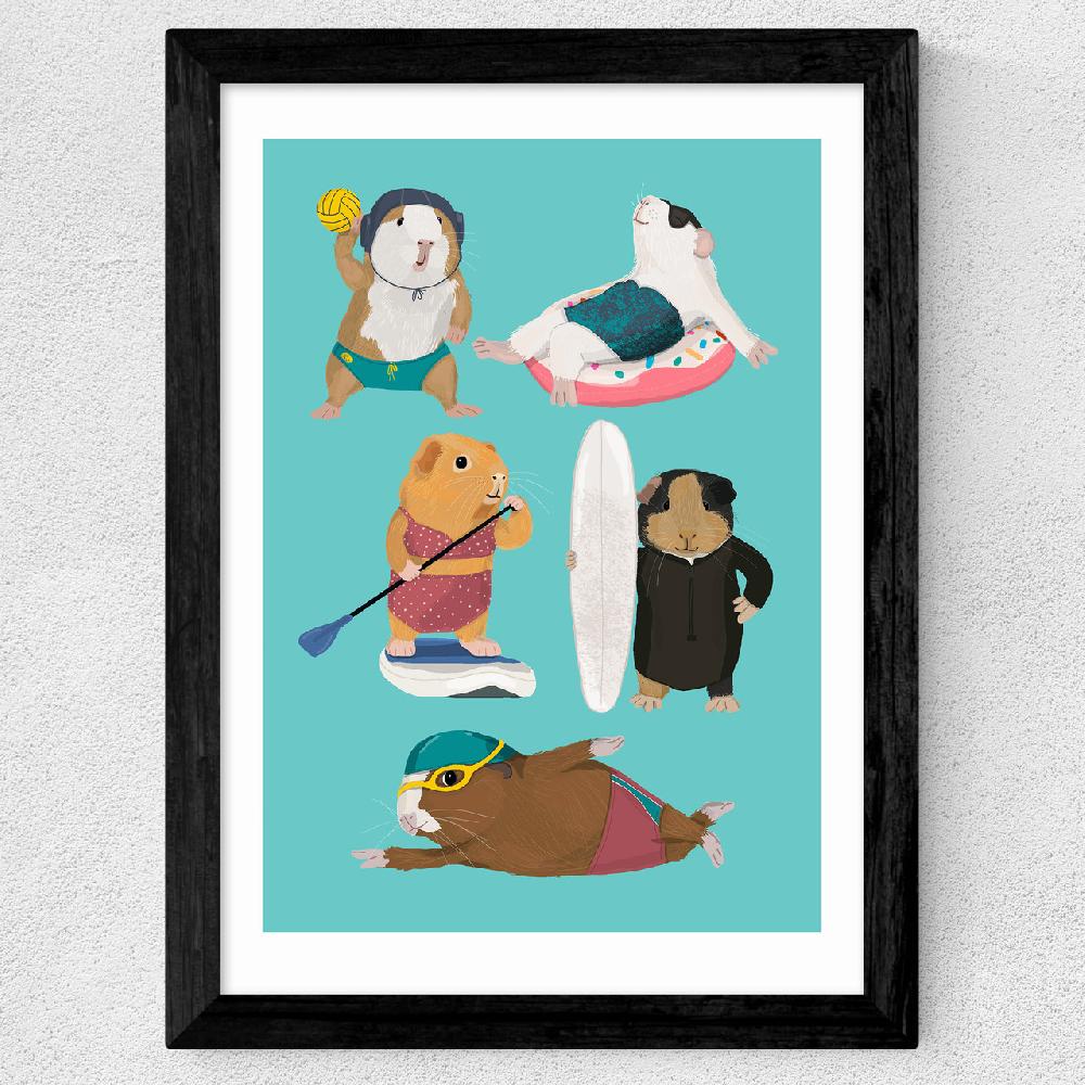 East End Prints Guinea Pig Watersport