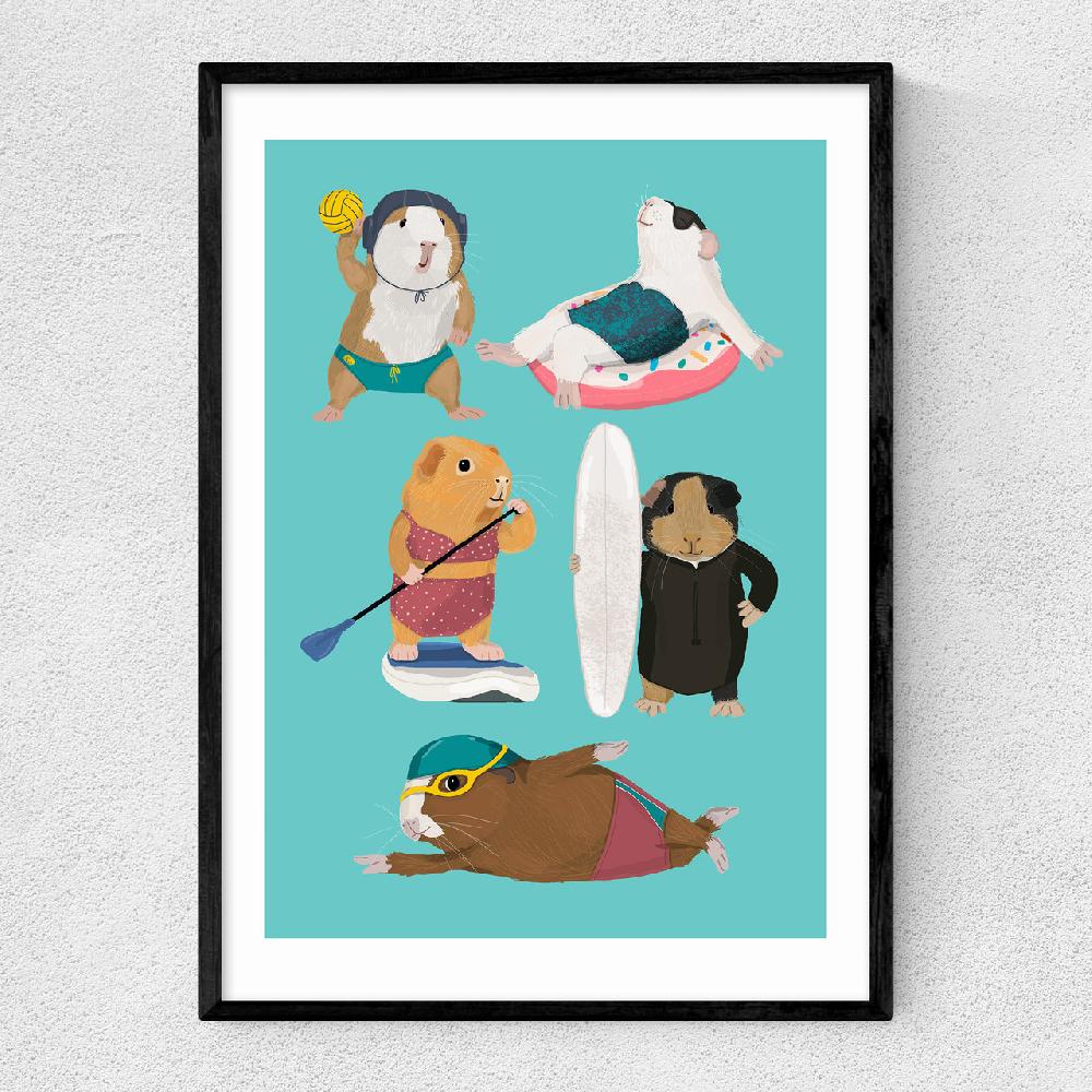 east end prints Guinea Pig Watersport