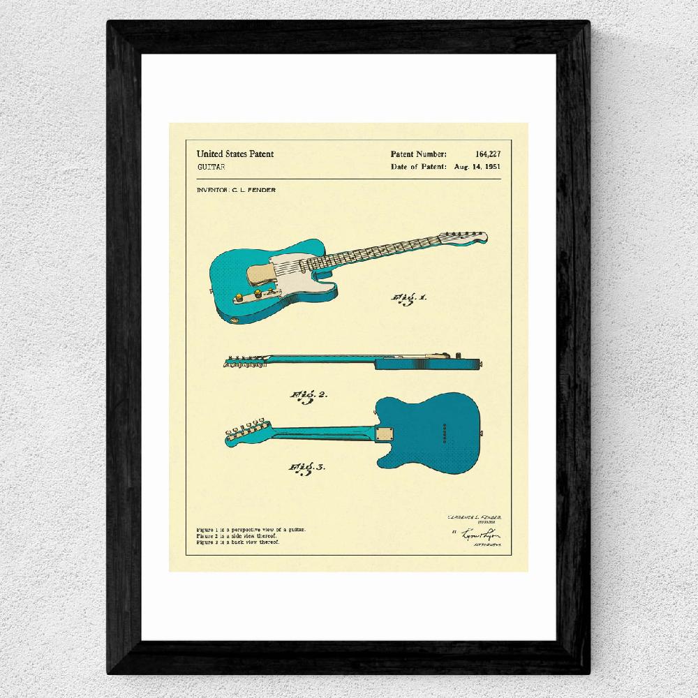 East End Prints Guitar 3