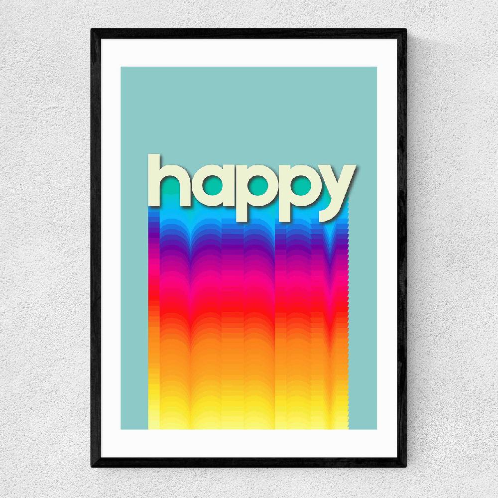 east end prints Happy by Show Me Mars