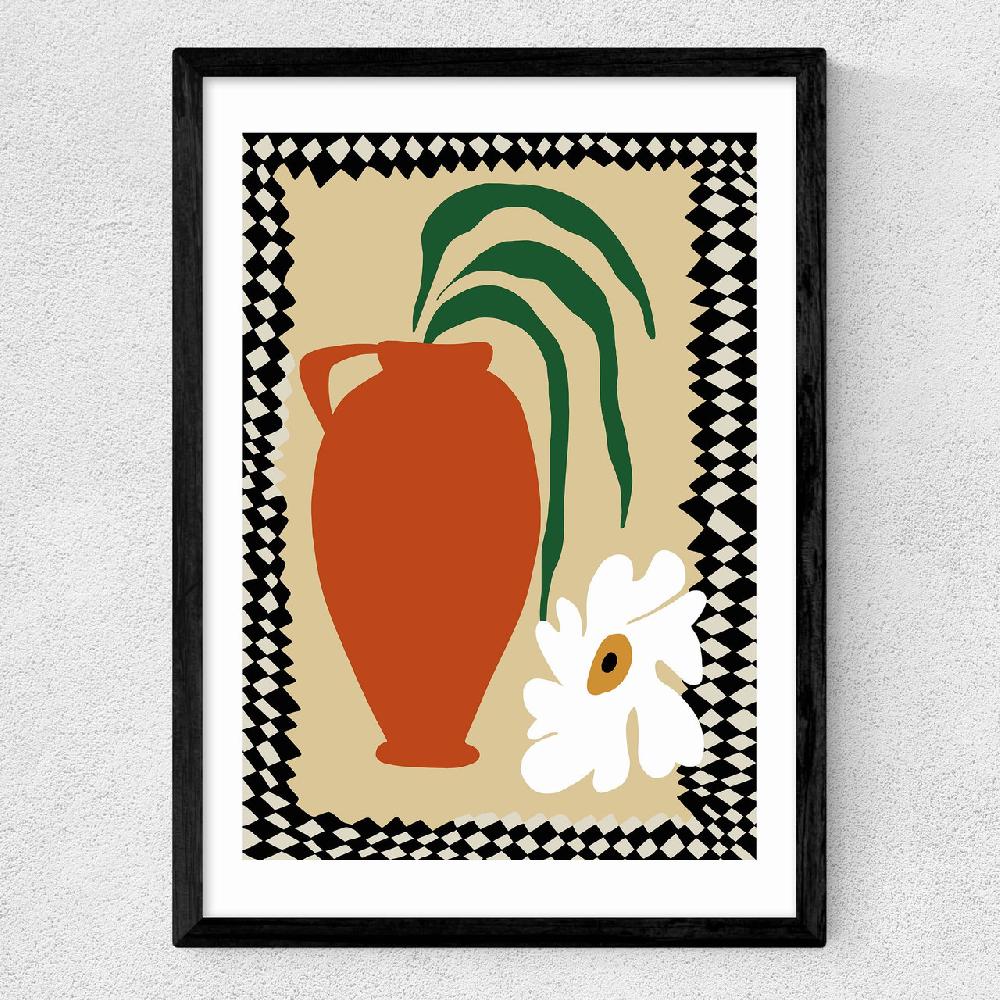 East End Prints Happy Flower Fall Pottery