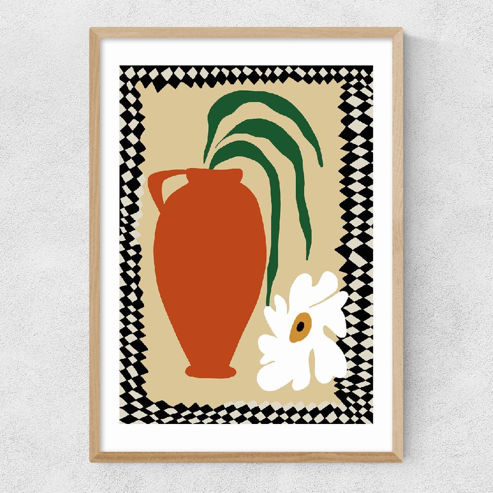 East End Prints Happy Flower Fall Pottery