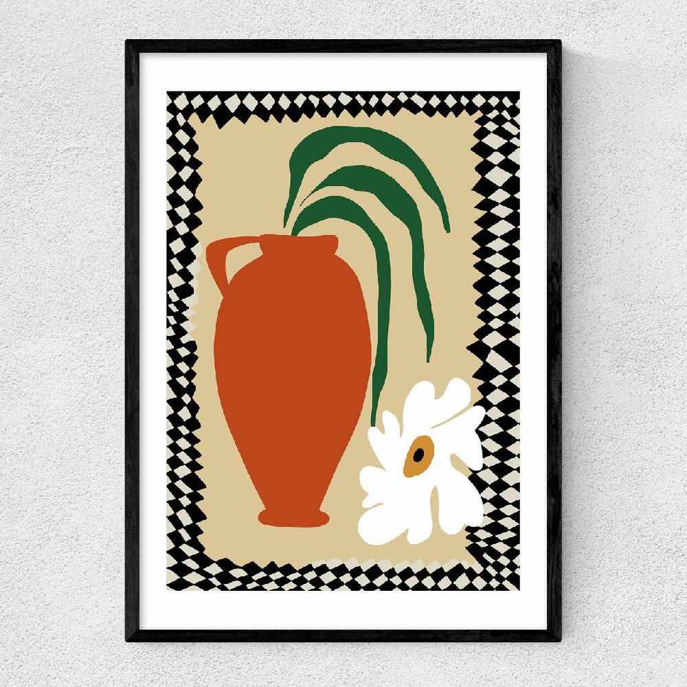 east end prints Happy Flower Fall Pottery