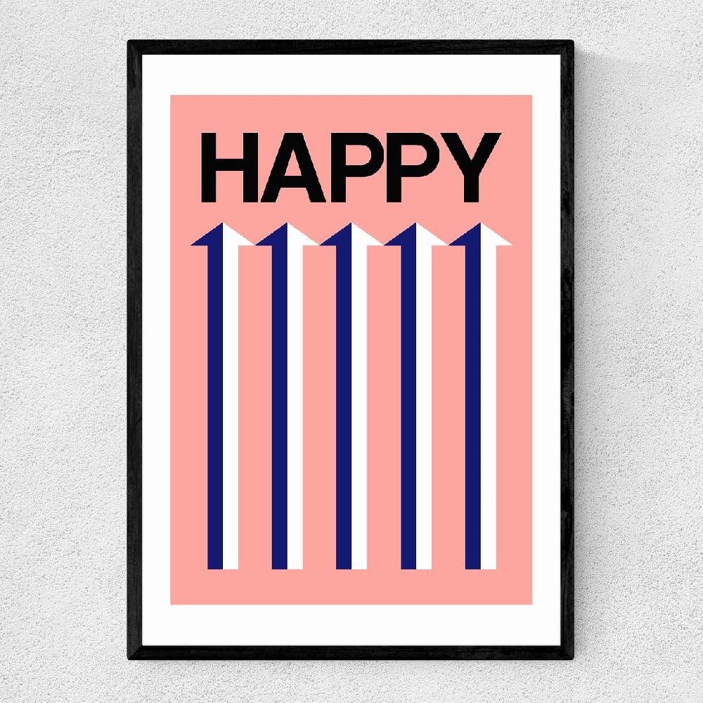 east end prints Happy Pink