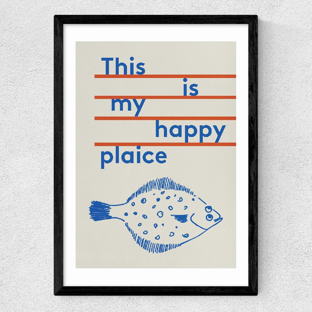 East End Prints Happy Plaice