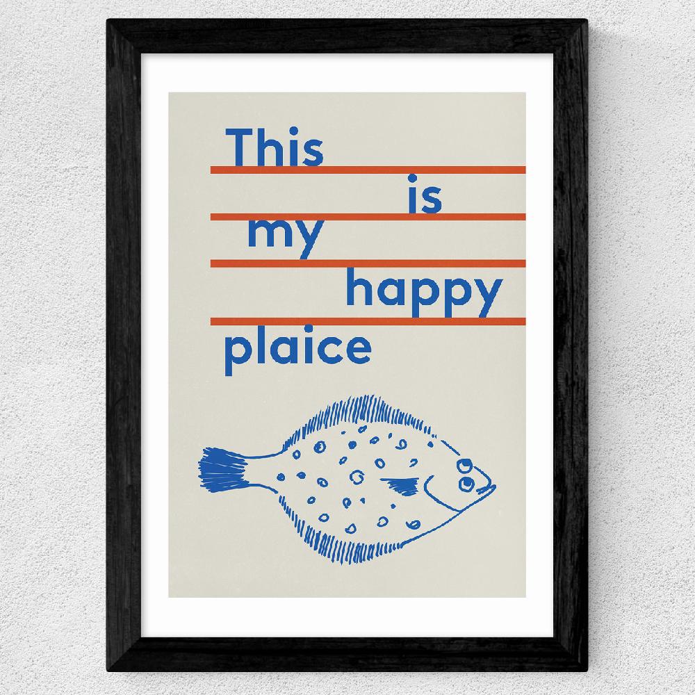 East End Prints Happy Plaice