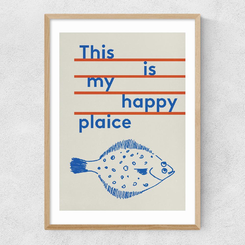 East End Prints Happy Plaice