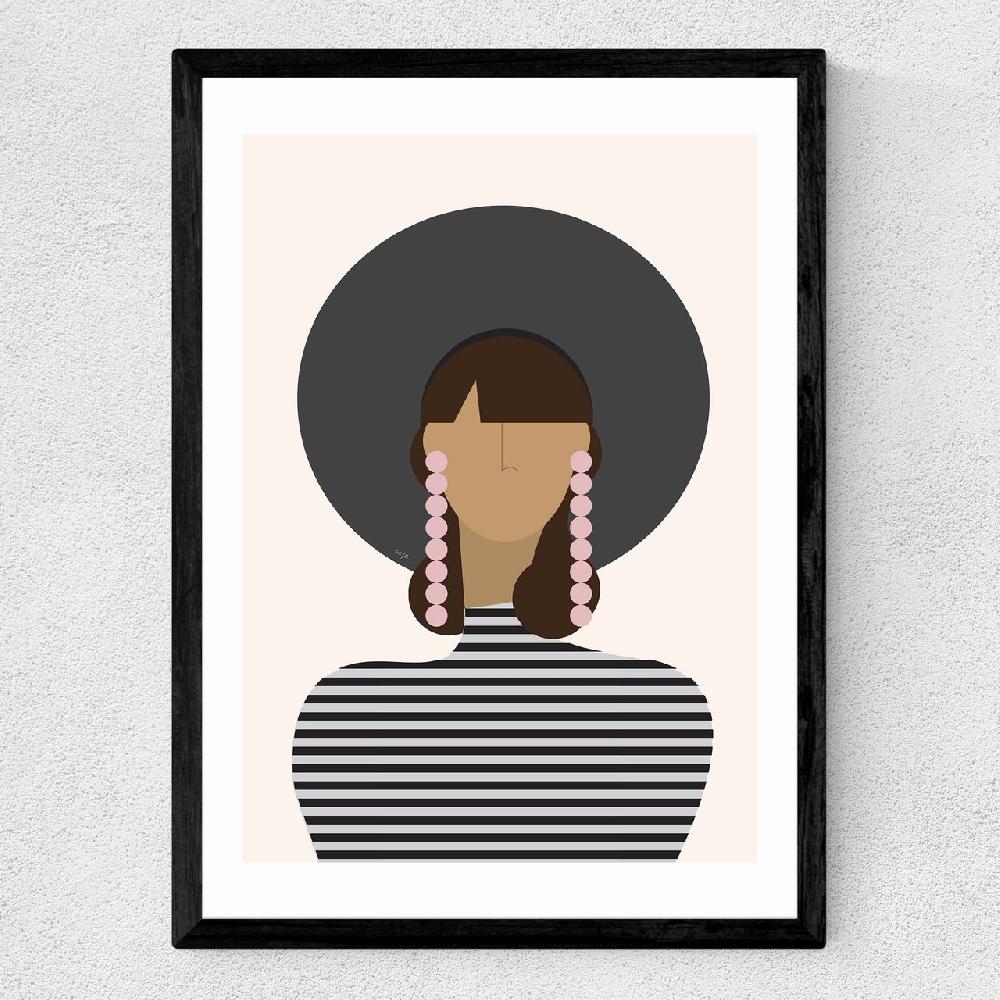 East End Prints Hat Girl