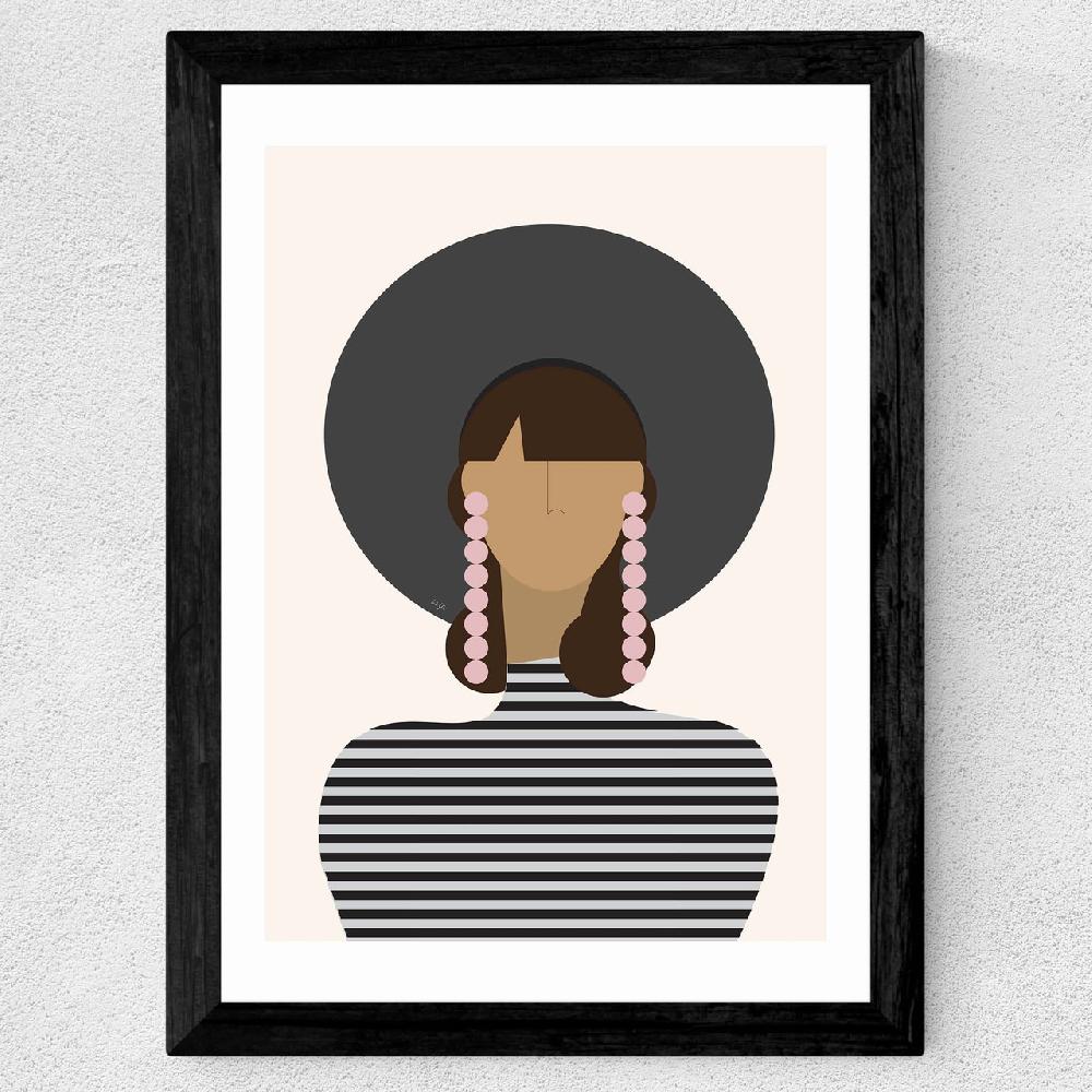 East End Prints Hat Girl