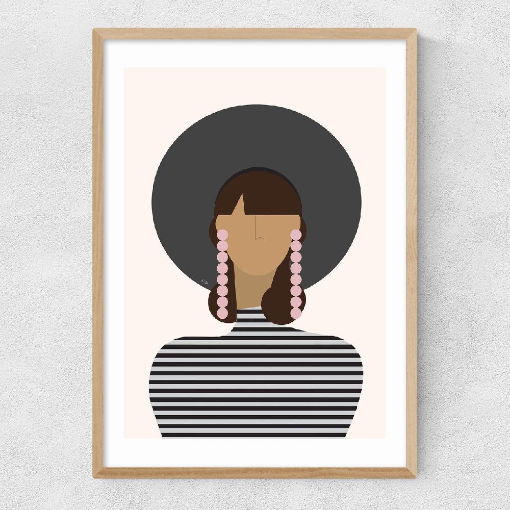 East End Prints Hat Girl