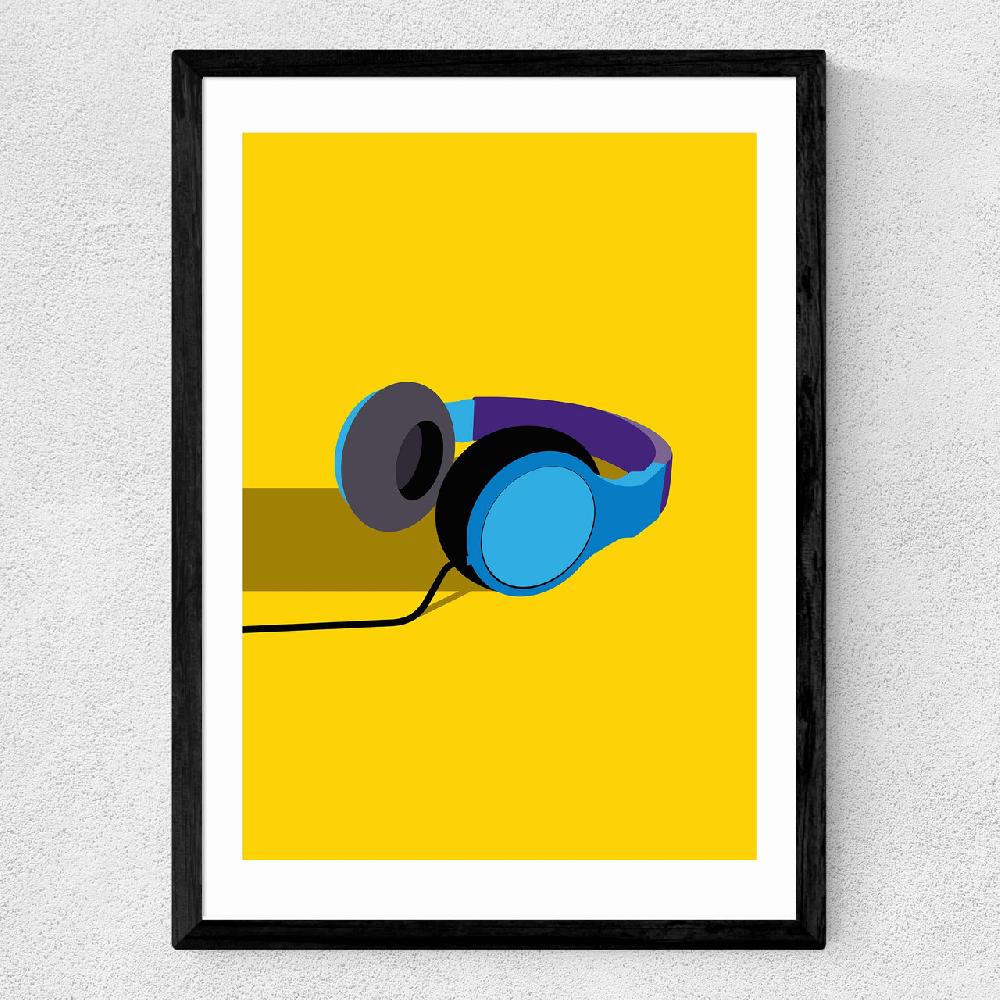 East End Prints Headphones By Sean Butler
