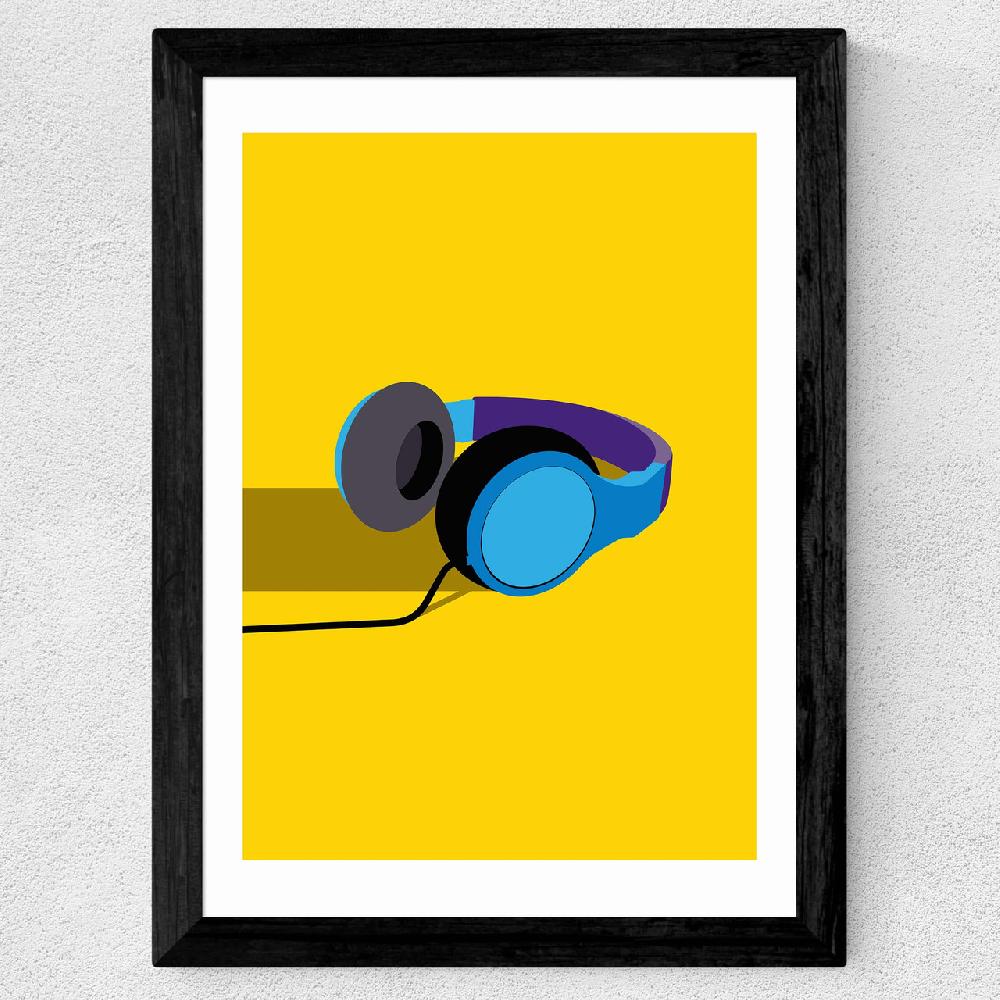 East End Prints Headphones By Sean Butler