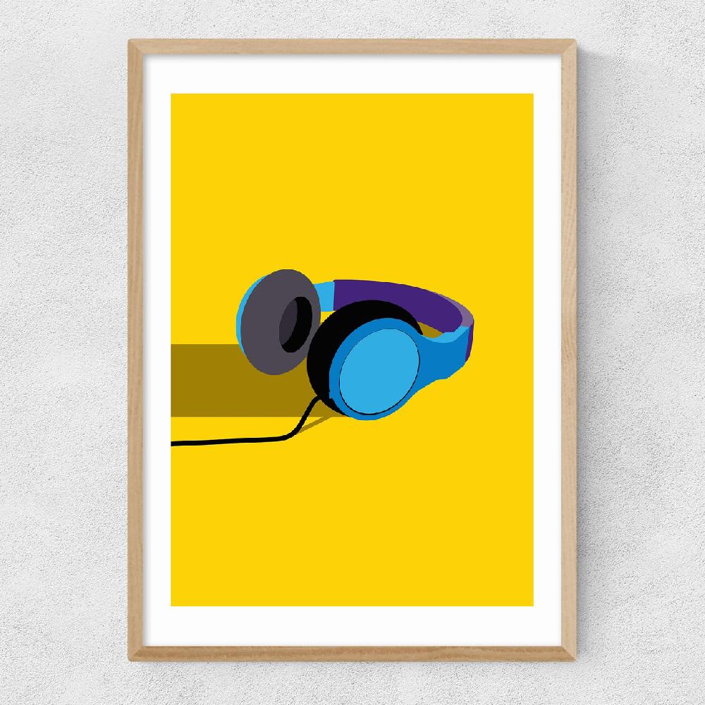 East End Prints Headphones By Sean Butler