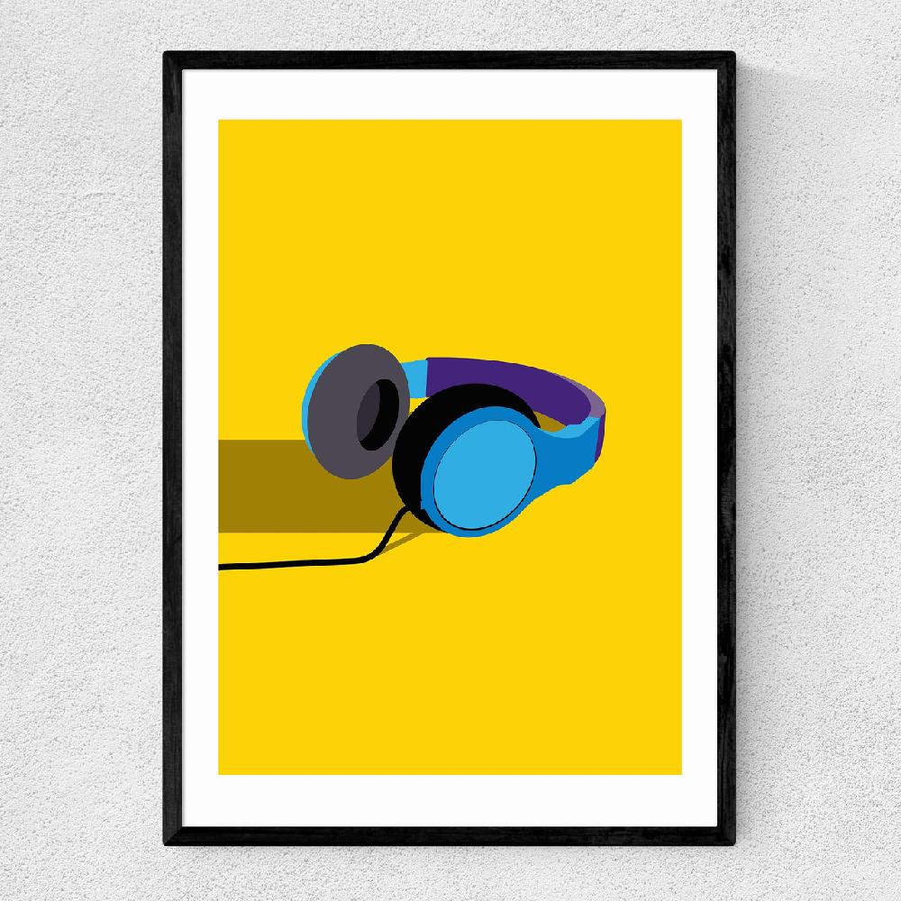 east end prints Headphones by Sean Butler