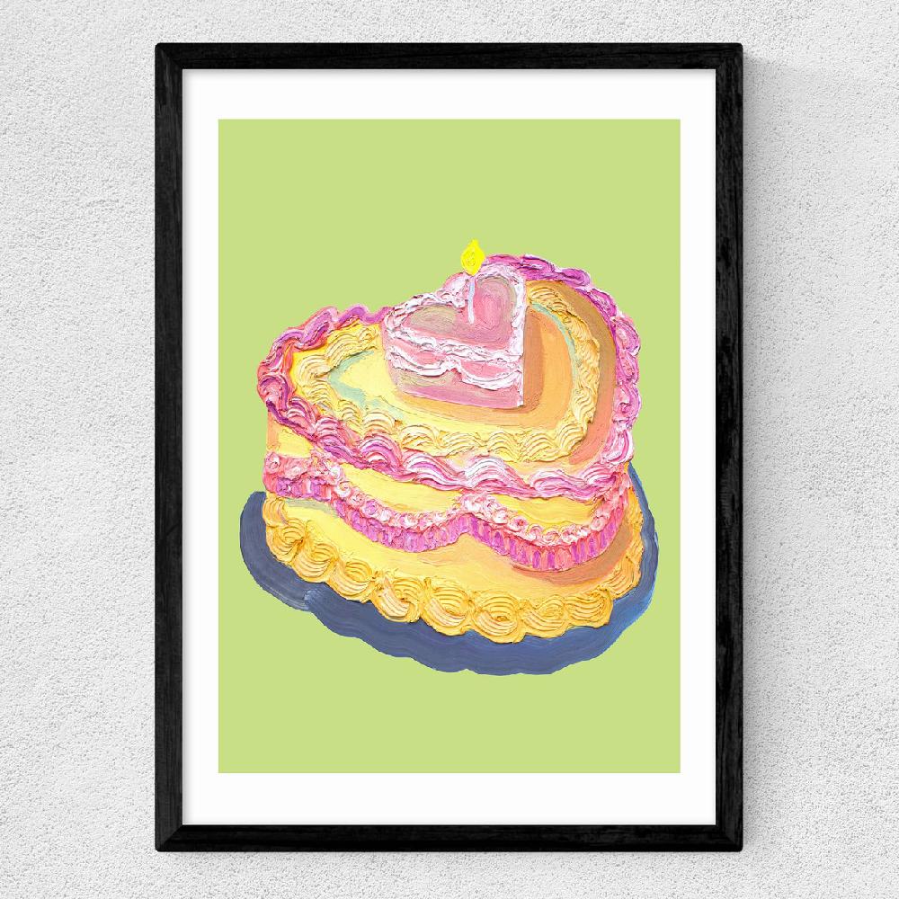 East End Prints Heart Cake